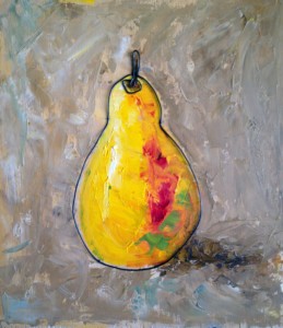 Pear Painting Wire art 