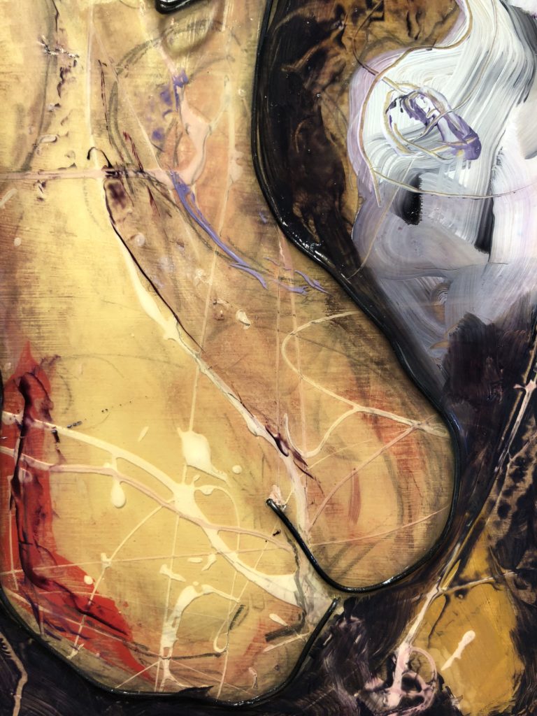Birth of immortality, Detail, Abstract art , By Frank Marino Baker