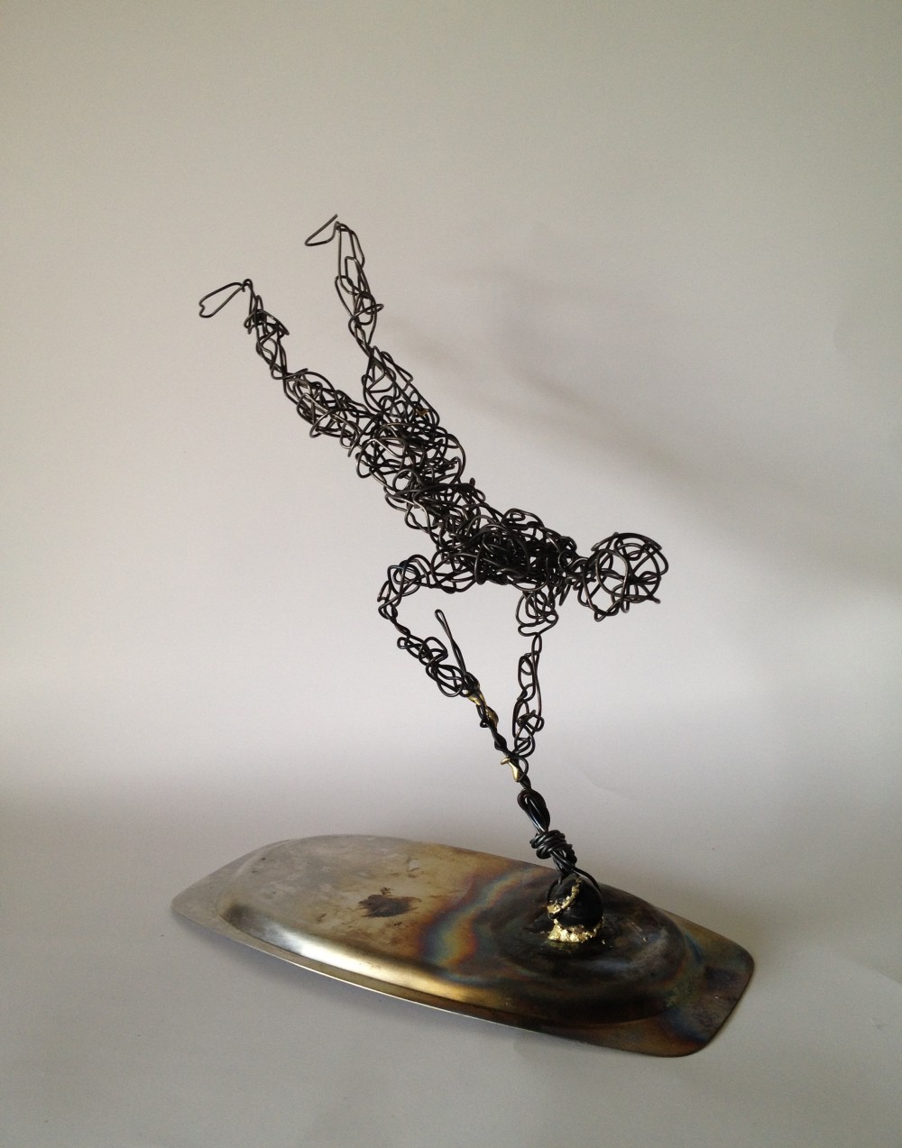 Wire Sculpture - Hand - Frank Marino Baker - Drip & Wire Art